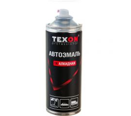 Автоэмаль TEXON 1К ремонтная, белая 201, аэрозоль 520 мл ТХ651628 