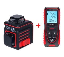 Комплект ADA лазерный уровень cube 2-360 basic edition + лазерный дальномер cosmo 70 А00701 