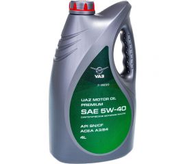 Масло моторное PREMIUM (5W40; SN/CF; 4 л; синтетика) UAZ 000101004054002 