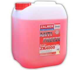 Антифриз ZALMER Antifreeze ZR4000 LLC G12+ красный -40С 10кг нетто ZR40R010 