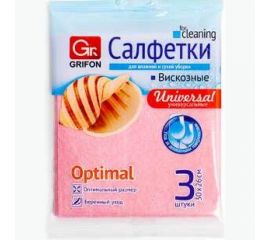 Салфетки для кухни из вискозы GRIFON 30x26 см, 3 шт в уп, 5 упаковок 910-002_5 
