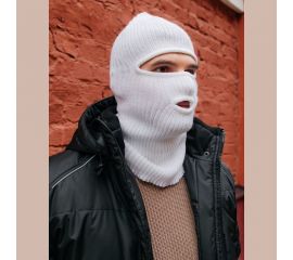 Трикотажная шапка-маска ООО ГУП Бисер белая 2000271683146 