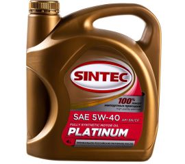 Масло синтетическое Sintec Platinum 4 л, 5W-40, SN/CF 801941 
