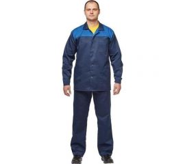 Мужской костюм ООО Комус л16-КБР, синий/васильковый, р.52-54, рост 170-176 684786 