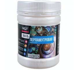 Универсальная эмаль VGT ВД АК 1179 перламутровая серебристо-белая 0,23 кг 11601924 