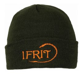 Шапка с отворотом Ifrit Ran двойная вязка, акрил, хаки Ш-470-1 