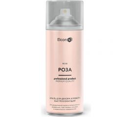 Аэрозольная краска Elcon для мебели, для декора, для металла, для пластика, для керамики, для стекла, для гипса, быстросохнущая, акриловая, роза, 520 мл 00-00462449 