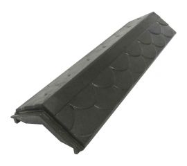 Парапет на забор ООО ТК ""Титан"" Тетто Элит Чешуя 125 мм, черный 51166ЧЧЭ 