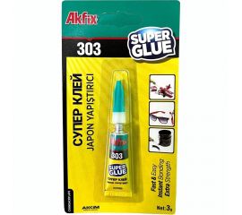 Супер клей Akfix 303 3 гр GA0031 