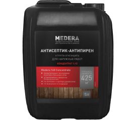 Антисептик-антипирен Medera 140 Concentrate 5 л, II группа огнезащиты, для наружных работ 2020-5 
