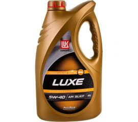Моторное масло Лукойл ЛЮКС полусинтетическое SAE 5W-40, API SL/CF, 4 л 19190 
