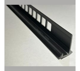 Профиль для плитки внутренний DECONIKA 10 мм 2.5 м 007-G Черный глянец Д-Пл10-В 007-G ЧЕР Г 