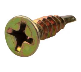 Оконный саморез KRANZ сверло 3,9x16, желтый цинк, 1000 шт. KR-01-3722-002 