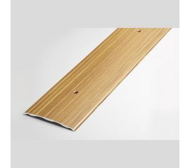 Порог прямой алюминиевый ЛУКА (60 мм, 0,9 м, порошковое покрытие, Бамбук) УТ000001511 