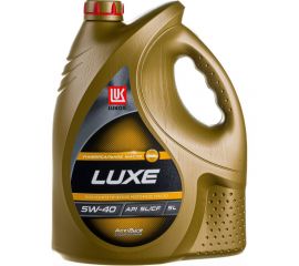 Моторное масло Лукойл ЛЮКС полусинтетическое SAE 5W-40, API SL/CF, 5 л 19300 