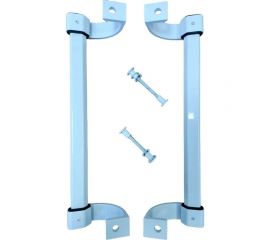 Прямая алюминиевая ручка ЭКОТЭП 350 мм, белая ПДА-350 9016 