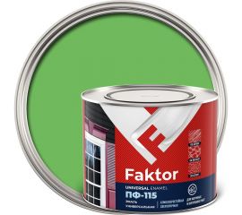 Универсальная эмаль ПФ-115 ЯРОСЛАВСКИЕ КРАСКИ FAKTOR салатная, банка1,9 кг 214724 