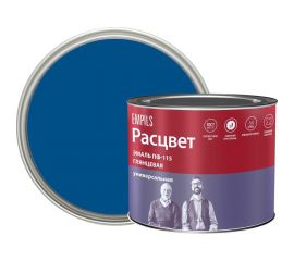 Эмаль Расцвет ПФ-115, синяя, ГОСТ, 0.5 кг 65029 