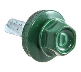 Кровельные саморезы с буром Стройбат 4,8x28 зеленый 60 шт 228791 