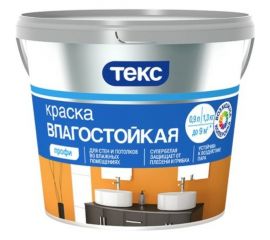 Влагостойкая в/д краска Текс профи база А 0,9 л 24864 
