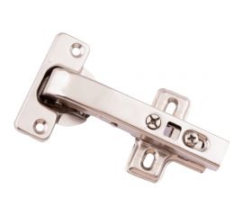 Угловая мебельная петля click с доводчиком 180 град. с ответной планкой Element белый цинк 2 шт 553780 