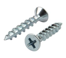 Оконный саморез KRANZ острый 4,1x25 белый цинк 500 шт. KR-01-3721-002 