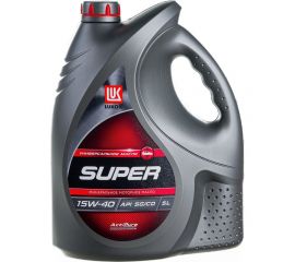Моторное масло Лукойл СУПЕР SAE 15W-40, API SG/CD, 5 л 19196 