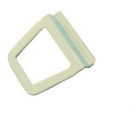 Металлическая ручка для москитной сетки KOMFORT Москитные системы белая, 2 шт. РМ00737 