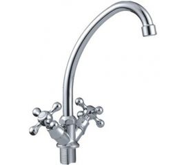 Смеситель для кухни FRAP F4008-2 1/2 керамическая кран-букса, крест, на гайке 513404 