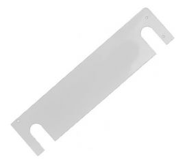 Боковая панель с прорезью для трубы Лидер для экранов на чугунную батарею 61х15 см белый 15111 