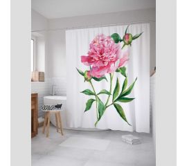 Штора (занавеска) для ванной JoyArty ""Май расцветает"" из сатена, 180х200 см с крючками, sc_14558 