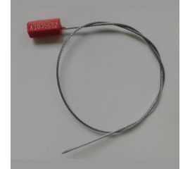 Тросовая пломба Пломба.Ру D1,8 мм., L500 мм. Цвет красный 10 шт. Призма 1006006 