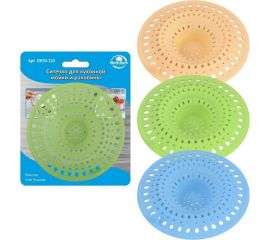 Ситечко для кухонной мойки и раковины МУЛЬТИДОМ силикон диаметр 12 см 34 177 DH34-123 