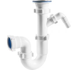 Прямоточный сифон ORIO 1 1/2x40 с одним отводом S-4105 