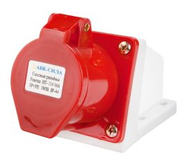 Стационарная розетка АБК-СИЛА HT- 114 16А 3Р+РЕ 380В IP-44 2шт. 2711402 