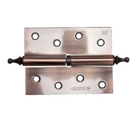 Дверная разъемная петля Зубр Эксперт 1 подшипник цвет старая медь AC правая с крепежом 100x75x2.5 мм 2 шт. 37605-100-6R 