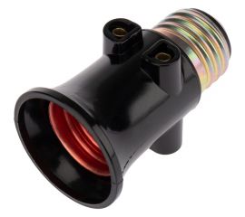 Карболитовый патрон розетка REXANT Е27 черный 11-8855 