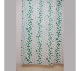 Штора для ванной Delphinium WS-804 А-1 зеленая, 180х180 104040 