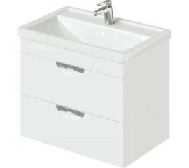 Тумба IKA с раковиной Адель 70 подвесная, белый глянец 4627189087149 