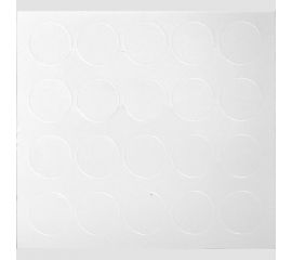 Заглушка Невский Крепеж самоклейка 12 мм, белая, 20 шт. 801757 