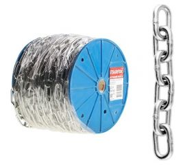 Сварная короткозвенная оцинкованная цепь STARFIX SLC M1,5 DIN 766 бухта 100 м SMP-63695-100 