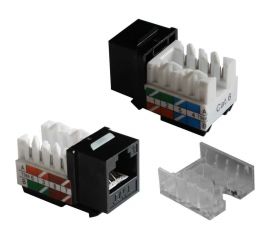 Вставка Keystone RJ-45 TWT категория 6, черная, 90 градусов, -OK45UTP/6-BK 