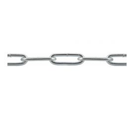 Сварная цепь STARFIX длиннозвенная оцинкованная LLC М4 DIN 763 бухта 50 м SMP-42316-50 