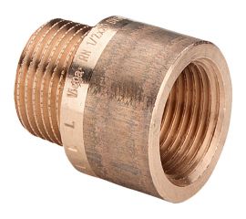 Удлинитель Viega, НВ, 1""х50 мм бронза 357214 