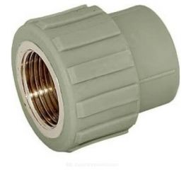 Муфта RTP PN25 комбинированная, внутренняя резьба D25х1/2 мм, серая 10935 