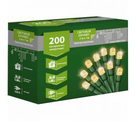 Электрогирлянда B&H «Световой занавес», 2 м х 1 м, 200 прозрачных микроламп BHR0313-WW 