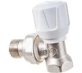 Ручной терморегулирующий угловой клапан STOUT 1/2 RG008S6N6NPVV7 