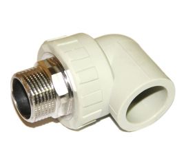 Полипропиленовый угольник Гроссис 90` НР D20-3/4" 0301822 