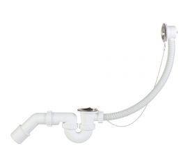 Слив-перелив для ванны STYRON обычный, с пробкой на цепочке, с возможн. поворота, хром STY-536 