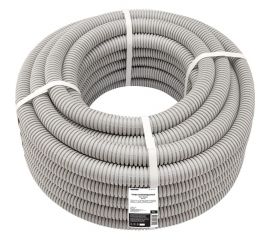 Гофрированная труба из ПВХ REXANT с зондом d 40 мм серая 15 м 28-0400-2 